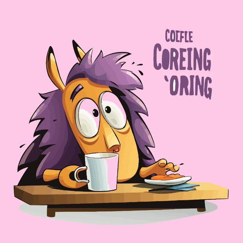 Kaffee Igel am Morgen