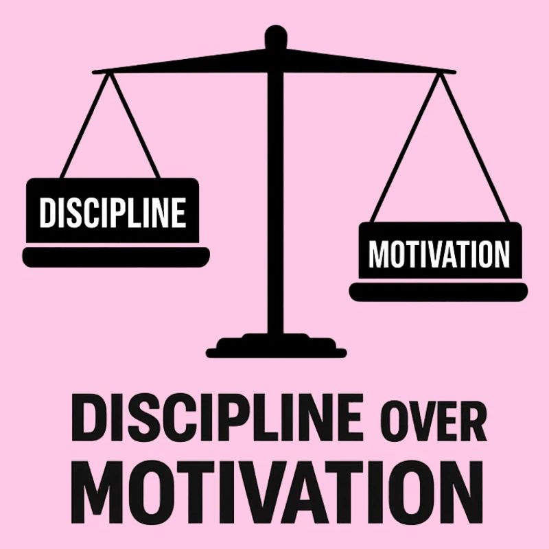 Disziplin über Motivation