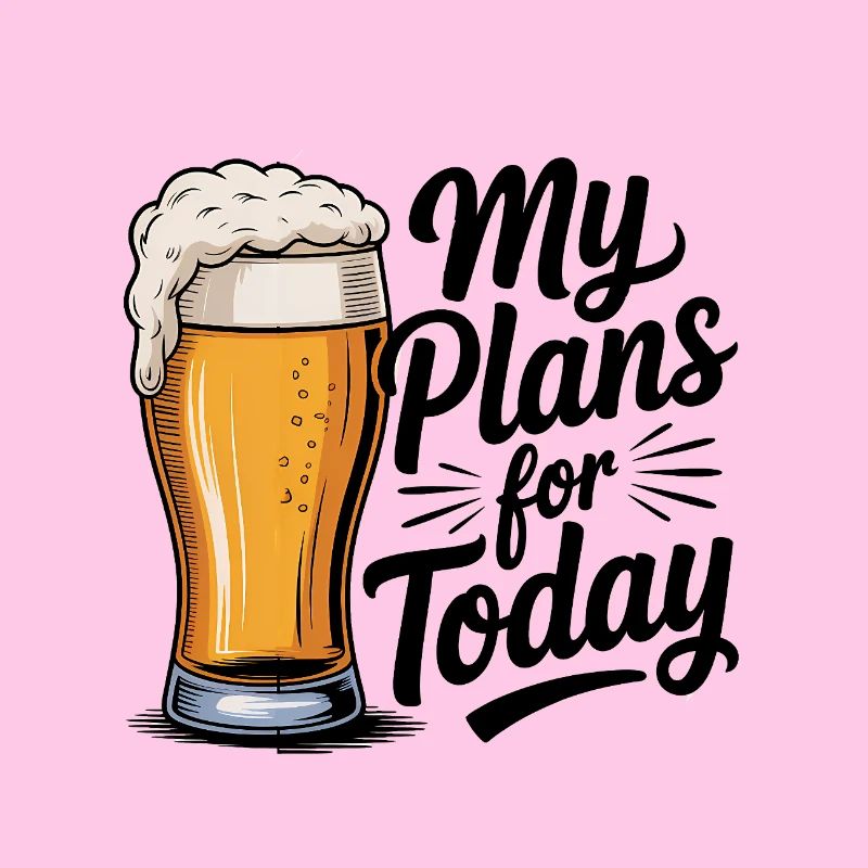 My Plans for Today - Cool Beer Logo