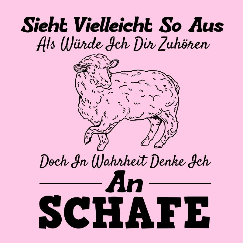 lustige Schafe Spruch Bauernhoftier Bauer Geschenk