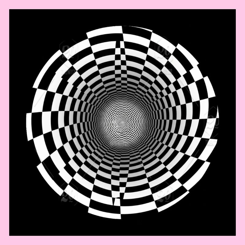 Schwarz-Weiß-optischer Wirbel
