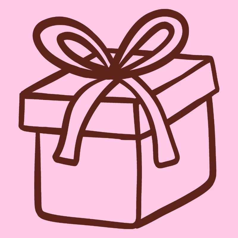 Rustikale handgezeichnete Geschenkbox