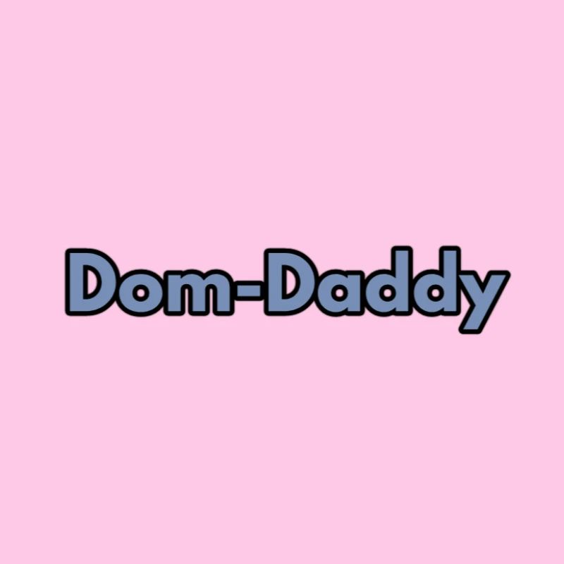 Dom-Daddy TypoKunst auf Schwarz