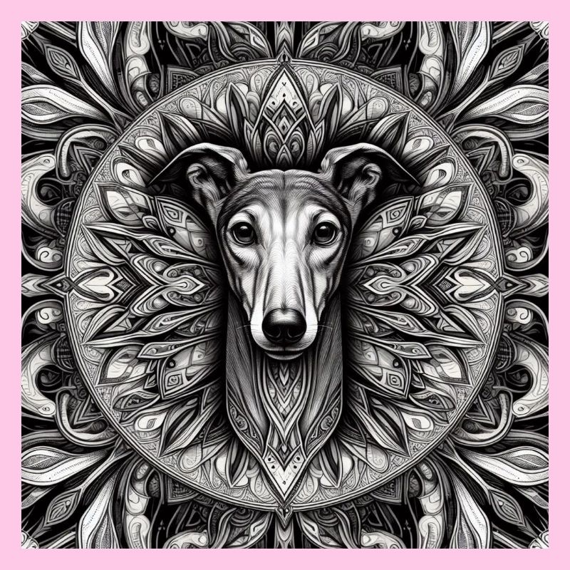 Windhund Mandala