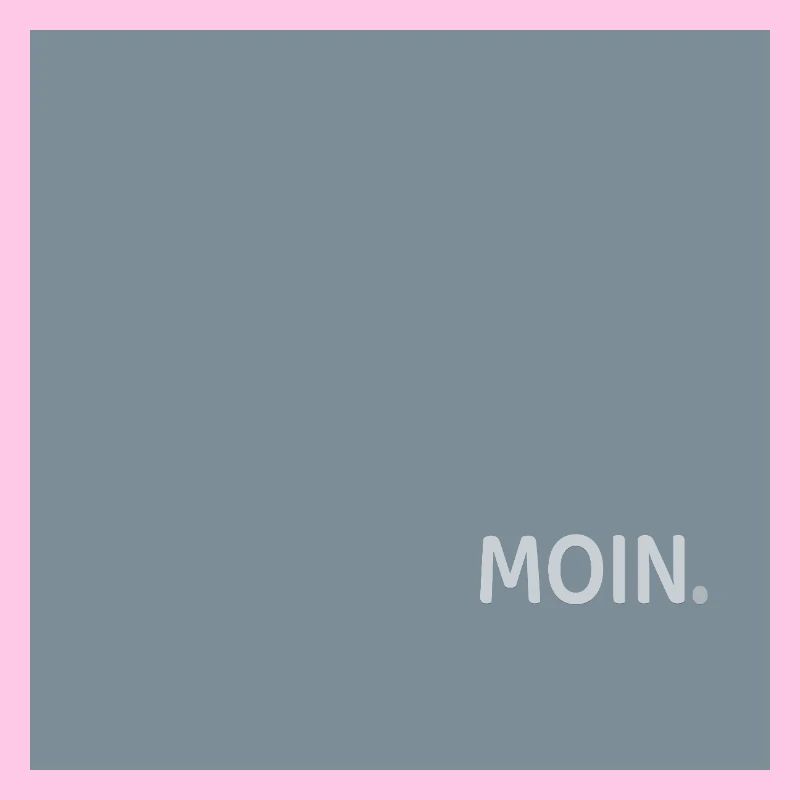 Moin Poster Minimal North German Humor Typography
