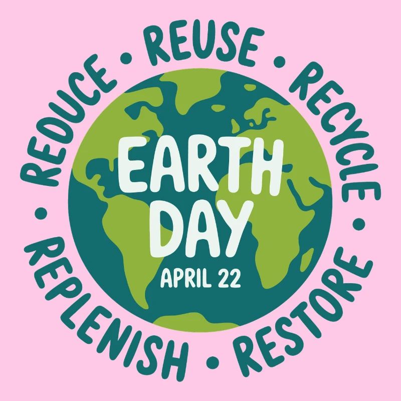 Logo de réutilisation de la Journée de la Terre