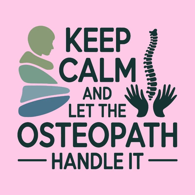 Osteopath Bleib ruhig Handle Professionell