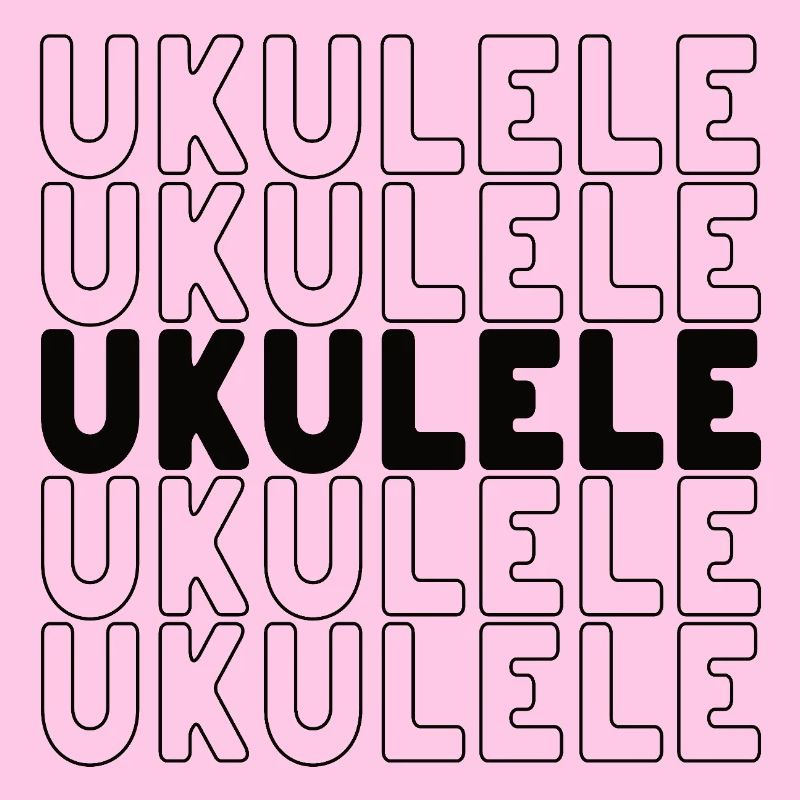 Typographie du ukulélé