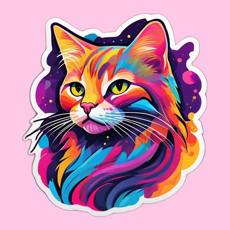 Regenbogen-Helle Katze