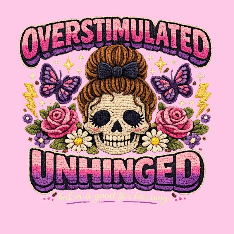 Overstimulated Unhinged Patch Art