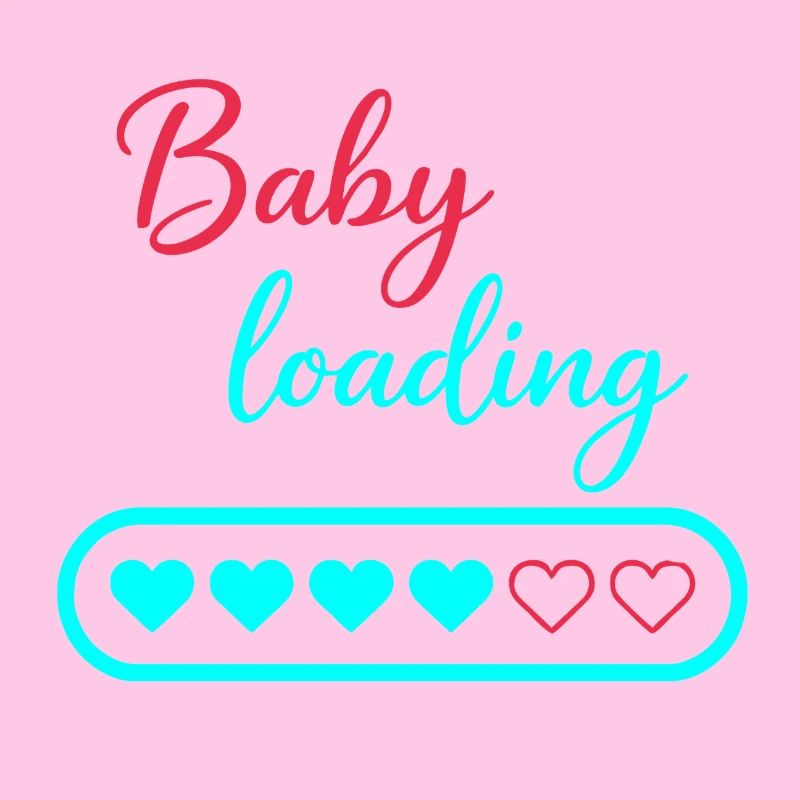 Baby Loading Neon Hearts