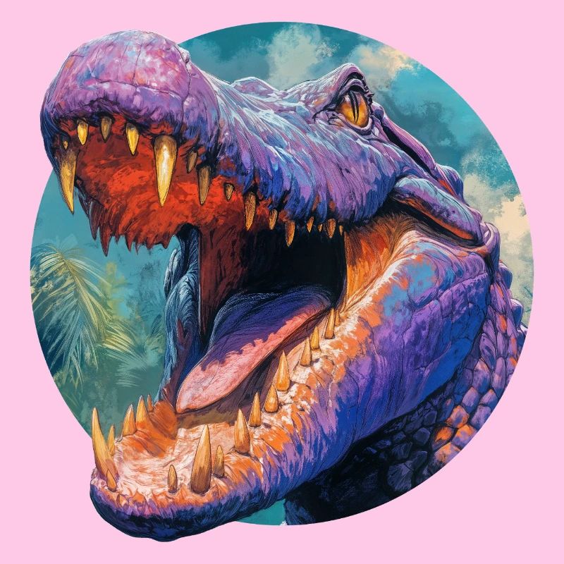 Buntes Dinosaurier-Design