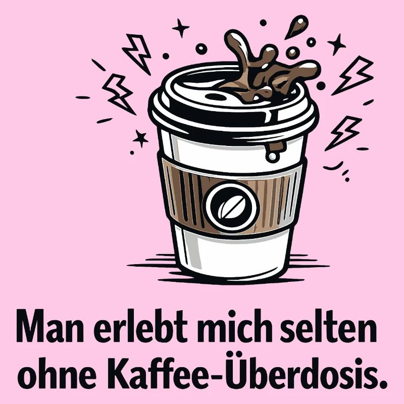 Kaffee-Überdosis Spruchbecher