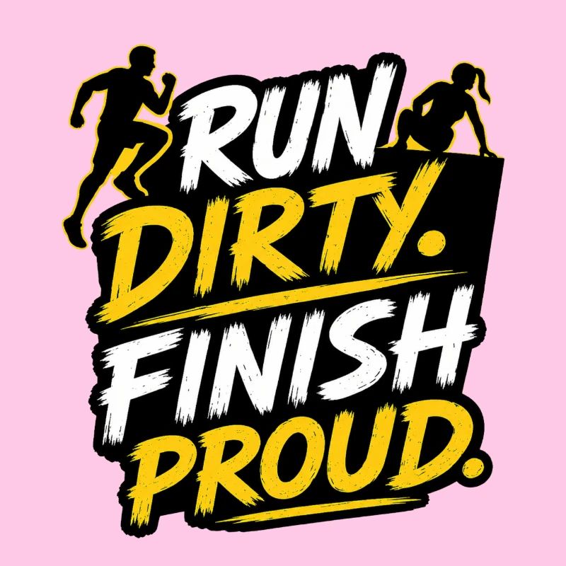 Run Dirty Finish Proud OCR Runner Design