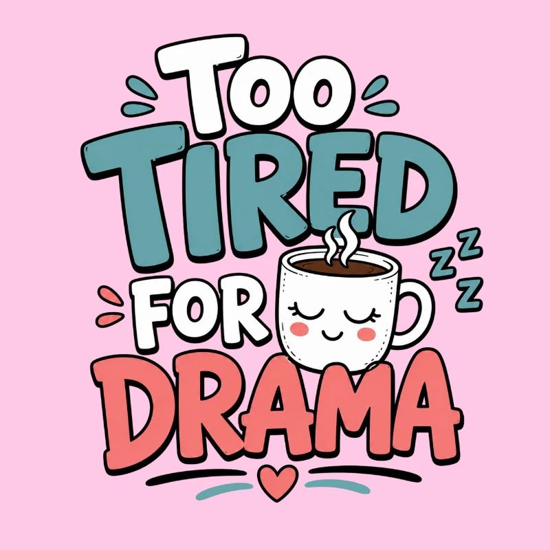 Too Tired for Drama Tee