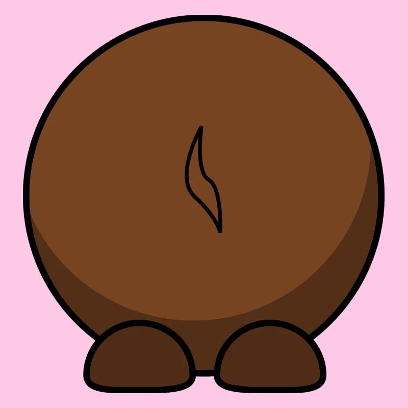 Gnu von hinten. Geschenkidee
