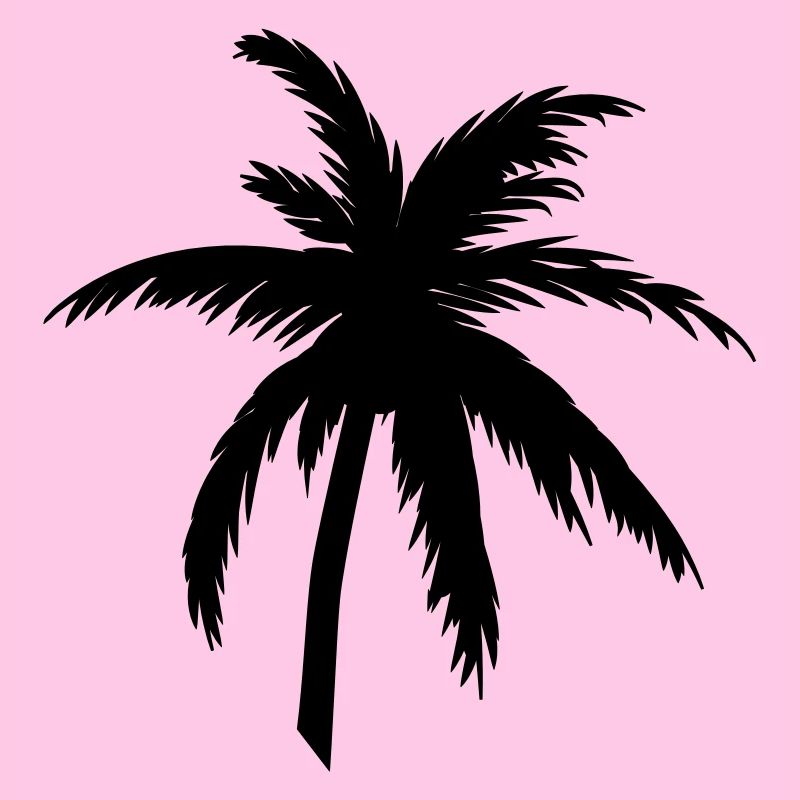 Palm Tree Silhouette Black – Tropical Style