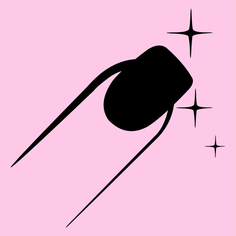 Logo de pédicure de vernis à ongles