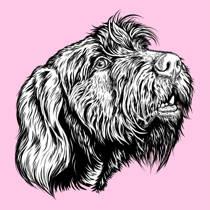 Pudelpointer redet mit