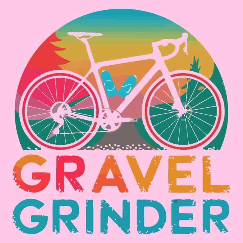 Vélo de gravier avec dénivelés