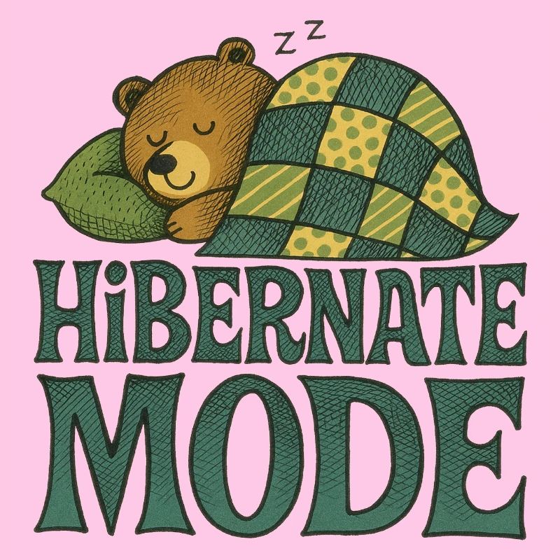 Conception d'ours en mode hibernation