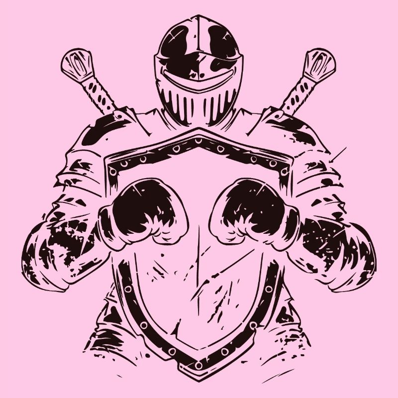 Knight with shield and sword