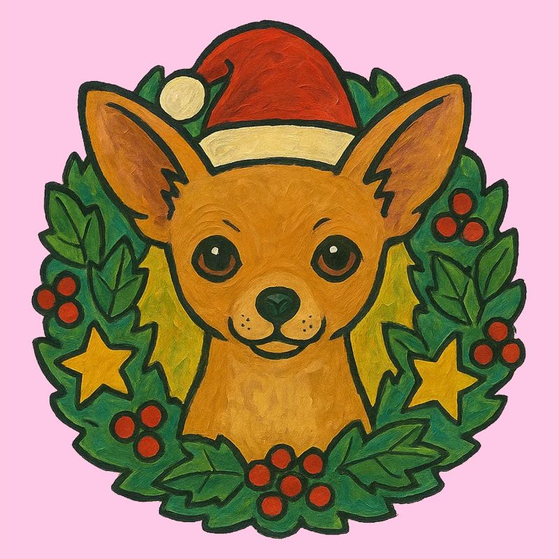 Chihuahua Weihnachtskranz
