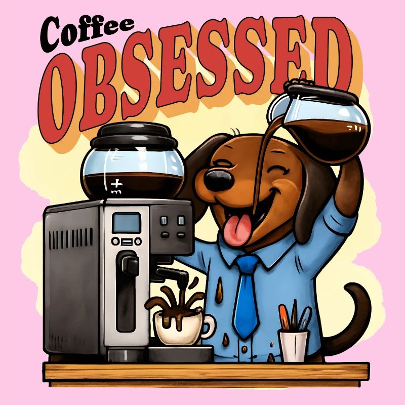 Café Teckel Obsessed Humour