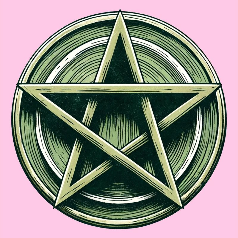 Emerald Pentagram Crest