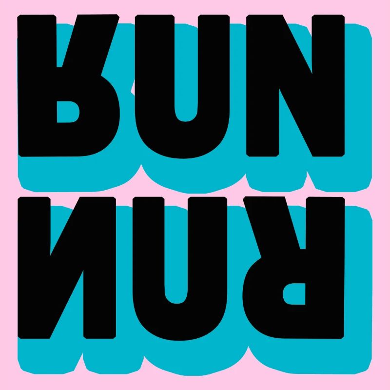 Running Run Typografie