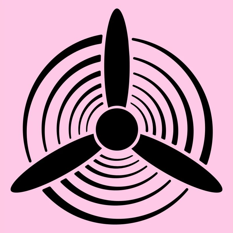 Einfarbiger grafischer Propeller
