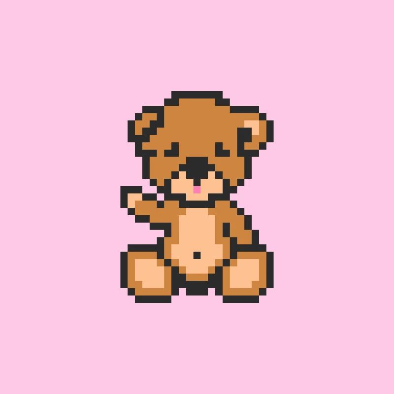 Pixel Teddy Bear