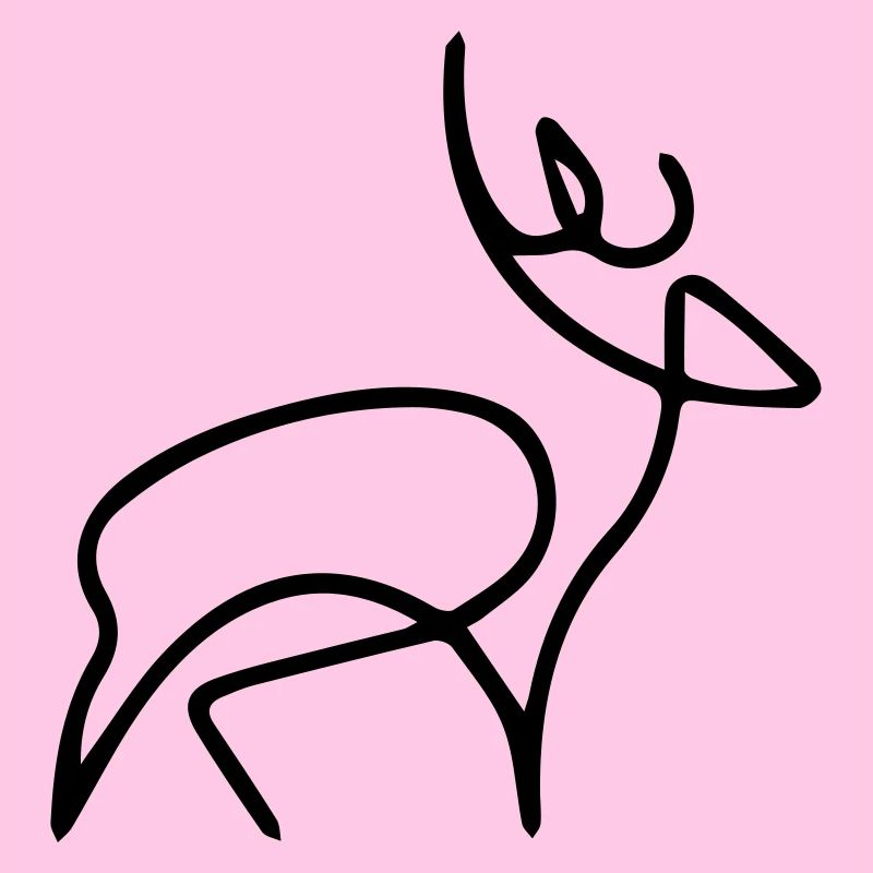 oneline deer