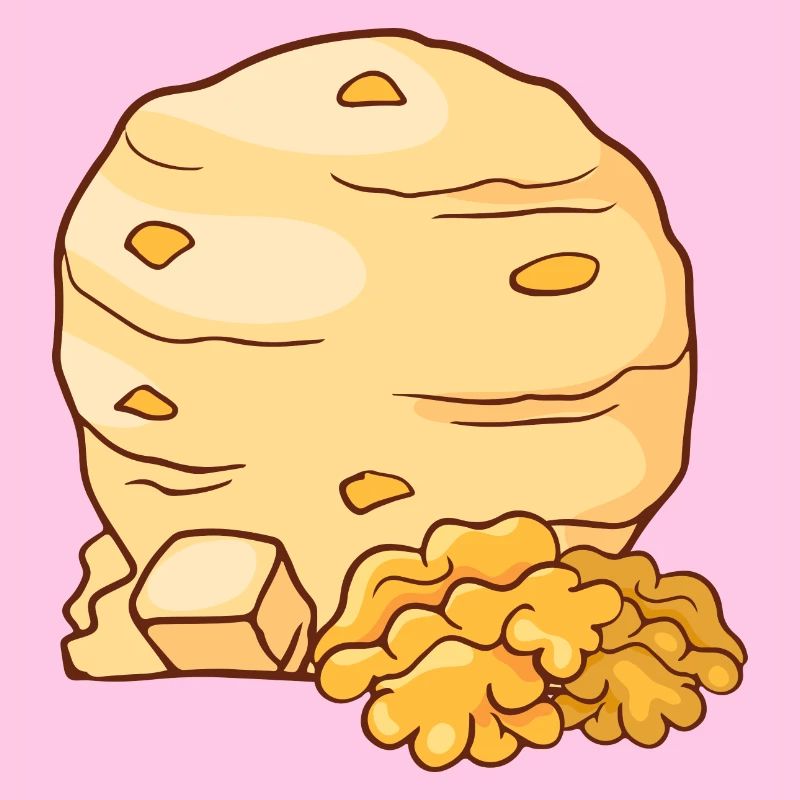 Walnuss Eis Speiseeis Eiskrem Eiscreme Kugeleis