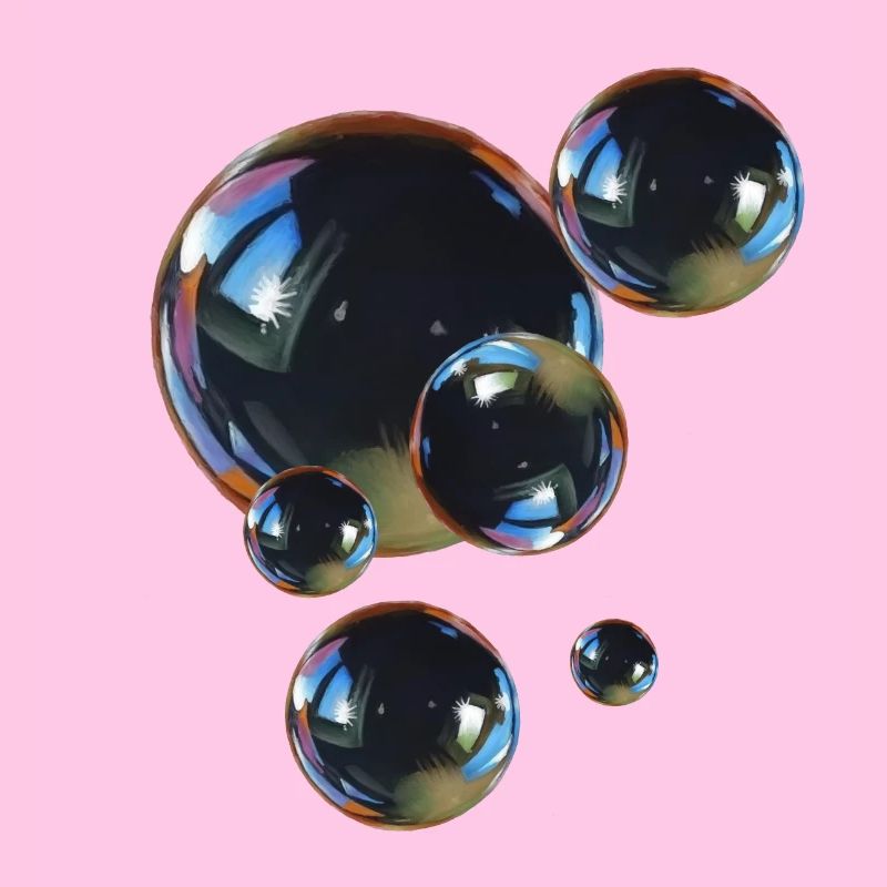 Reflektierende Blasenkunst