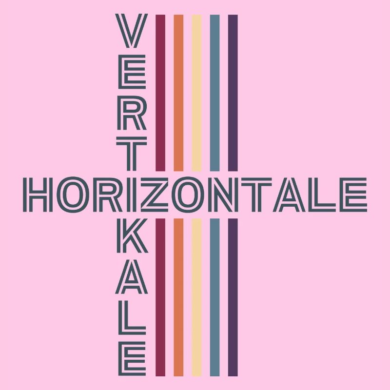 horizontale vertikale Retro Vintage
