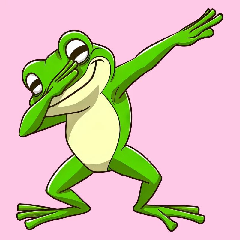 Cool Frog Dabbing Pose Trendy