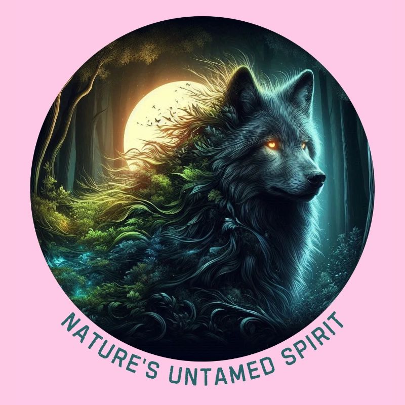 Der Wolf im Nachtwald