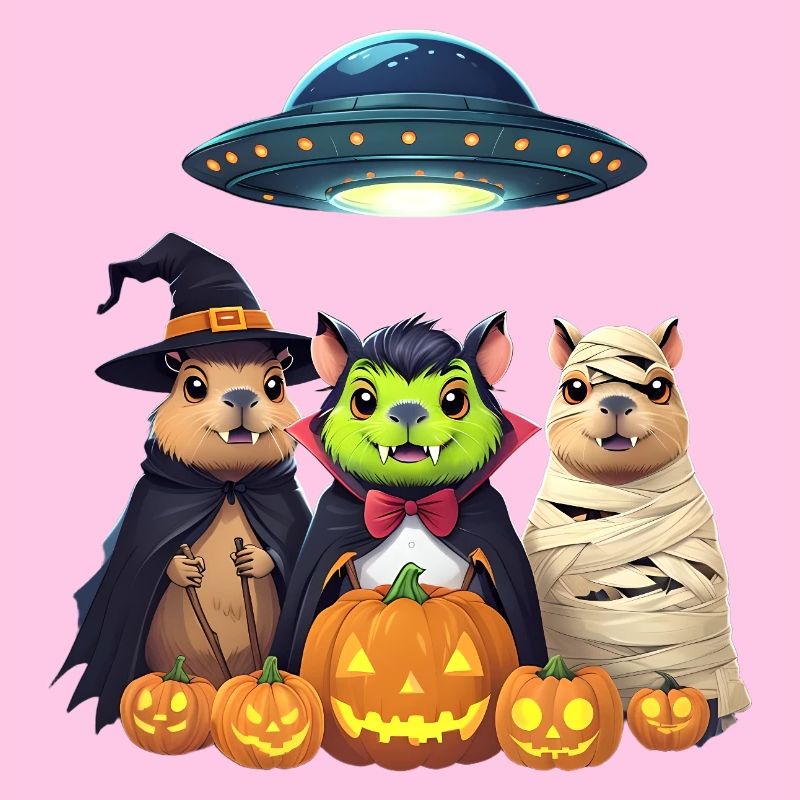 Halloween Capybara Hamster Geist Geschenkidee