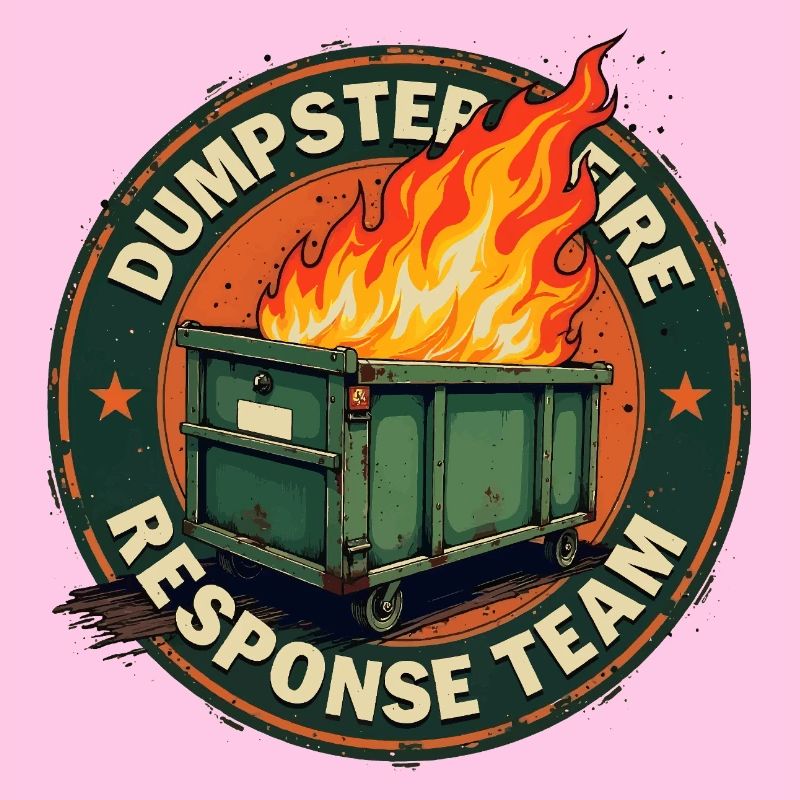 Müllcontainerbrand - Einsatzteam