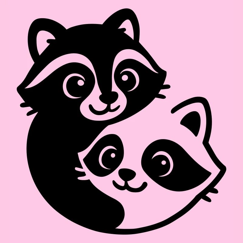 Ying Yang Dachs Pärchen