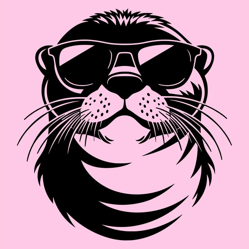 Cooler Otter mit Sonnenbrille
