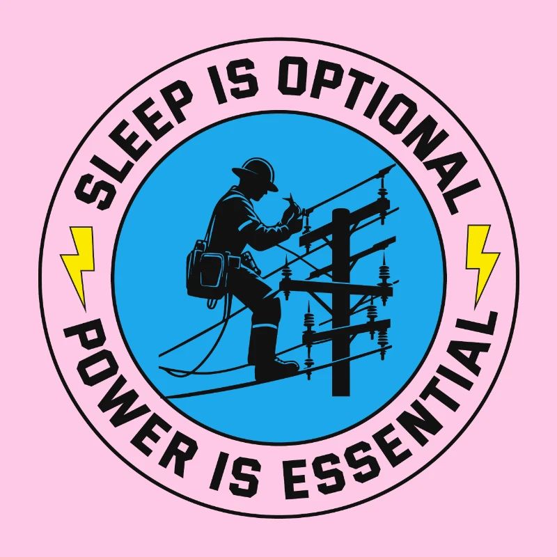 Lineman Power Essential Sleep Optional Dedication