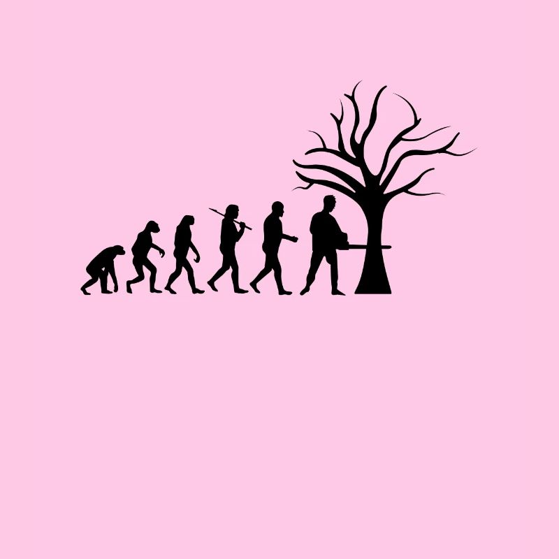 Forestry Tshirt evolution funny gift