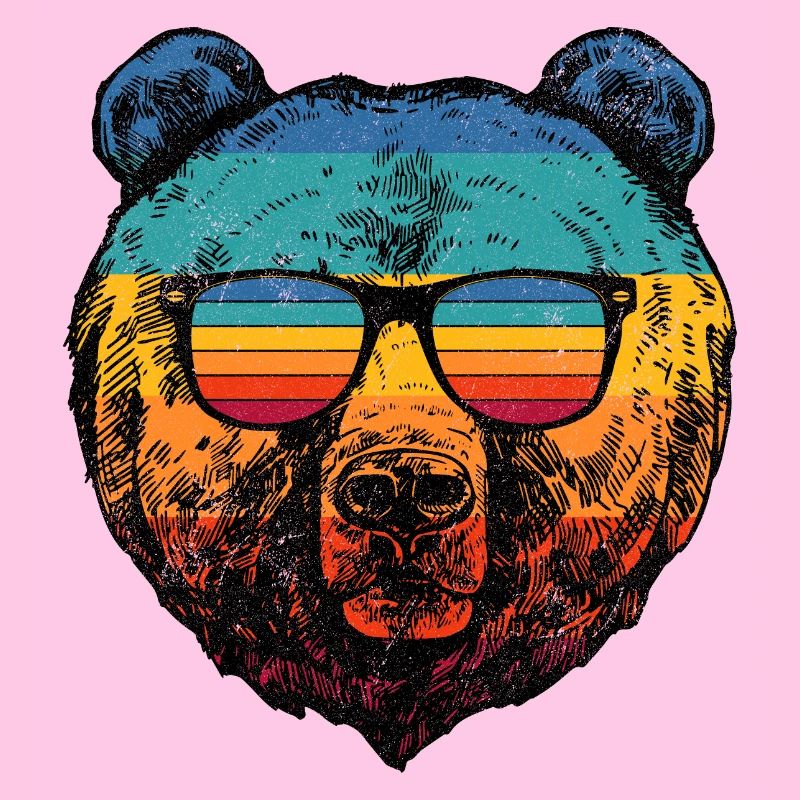 Rainbow Bear in Retro Sunglasses