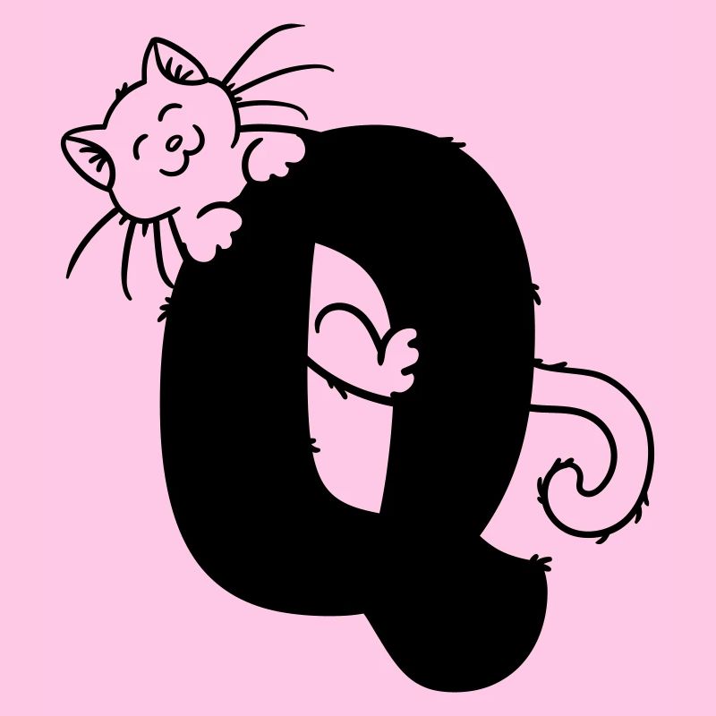 Cat Letter Q