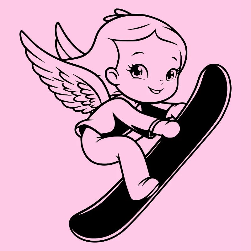 Snowboard Engel