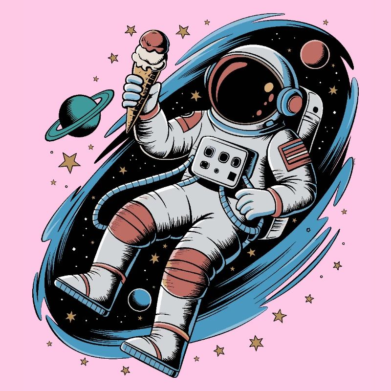 Conception spatiale de l’espace des astronautes avec des planètes et