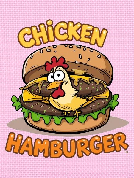 Chicken-Burger-Cartoon-Design