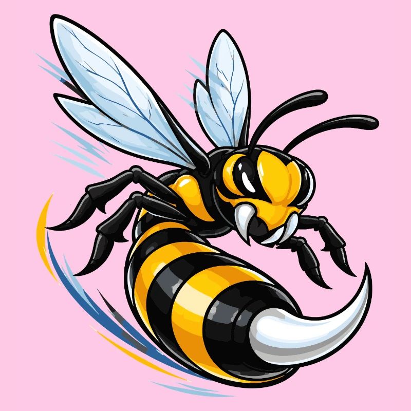 Dynamic wasp in flight